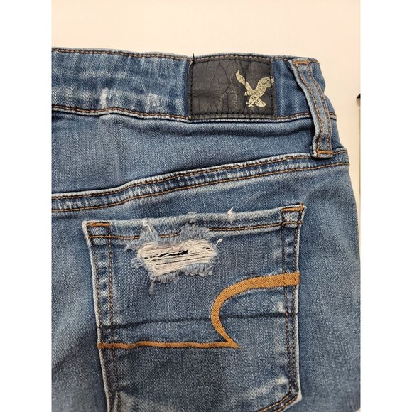 American Eagle Outfitters Super Stretch, Super Low Shortie - Distressed Size 0. - Picture 4 of 11
